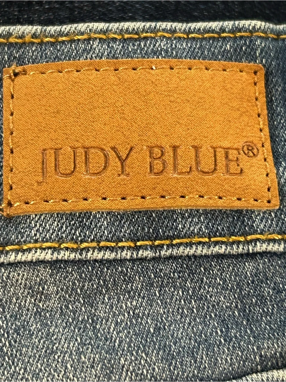Judy Blue Medium Wash Distressed Cuffed Jean Shorts